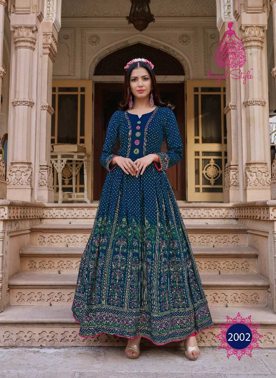 Fashion Colorbar Vol-2 Kajal Style Print Embroidery Kurtis Fashion Colorbar Vol-2 Kajal Style Print Embroidery Kurtis